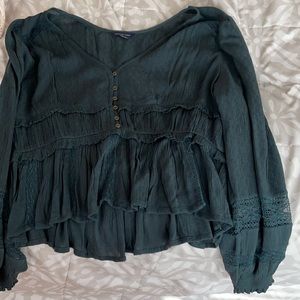 American Eagle flowy long sleeve